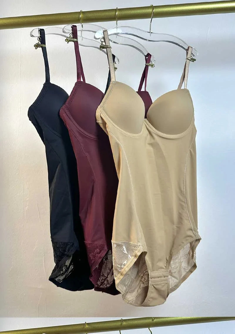 Women Corset Shapewear Bodysuit Tummy Control Tight Slimming body Shaper Bodysuit with Bras