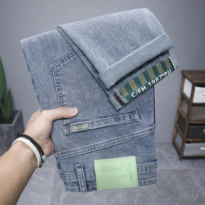 Hot Summer Jeans for Men, Trendy Korean Style, Slim Fit