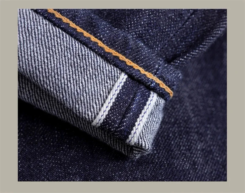 Denim Jeans Loose Fit Straight Leg Pants Amekaji DN-0006