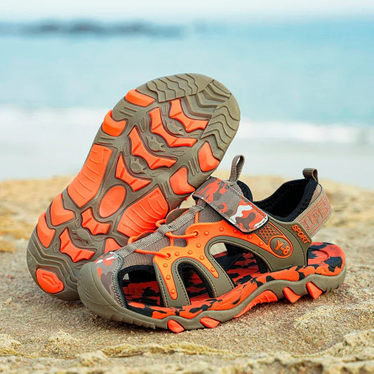 Outdoor Boys Sports Sandals Kids Summer Shoe Sneaker 2026 New Non-slip Soft Breathable Casual Walking Beach Water Sandal for Boy