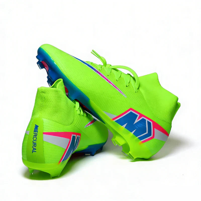 999Y High Quality Mens Soccer Shoes Training Non-Slip Turf Soccer Cleats Boys TF/FG Football Sneakers Chuteira Campo 35-46