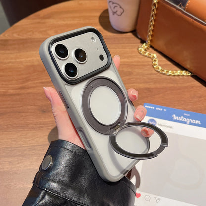Luxury 360 Rotating Magnetic Phone Case for iPhone 17 Pro Max 16 Plus 15 14 13 12 11 Shockproof Slim Fit for Magsafe Stand Cover