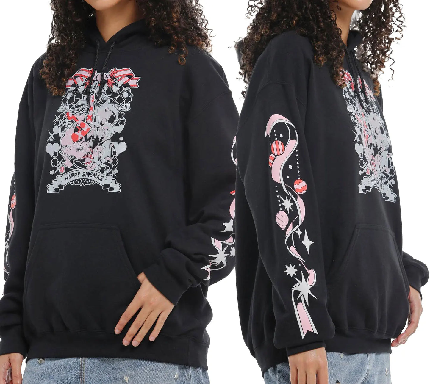 Autumn Winter Hoodies Helluva Boss Hell's Belles Graphic Pullover Men Women Oversized Sweatshirt Fleece Warm Winter Tracksuits