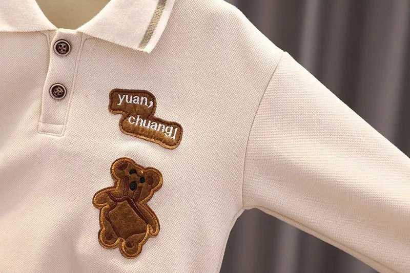 New Autumn Brand Kids Boys T-shirts Kids Spring Clothes Child T-shirt Clothing Costume Long Sleeve Tops Tee 1 2 3 4 5 Years