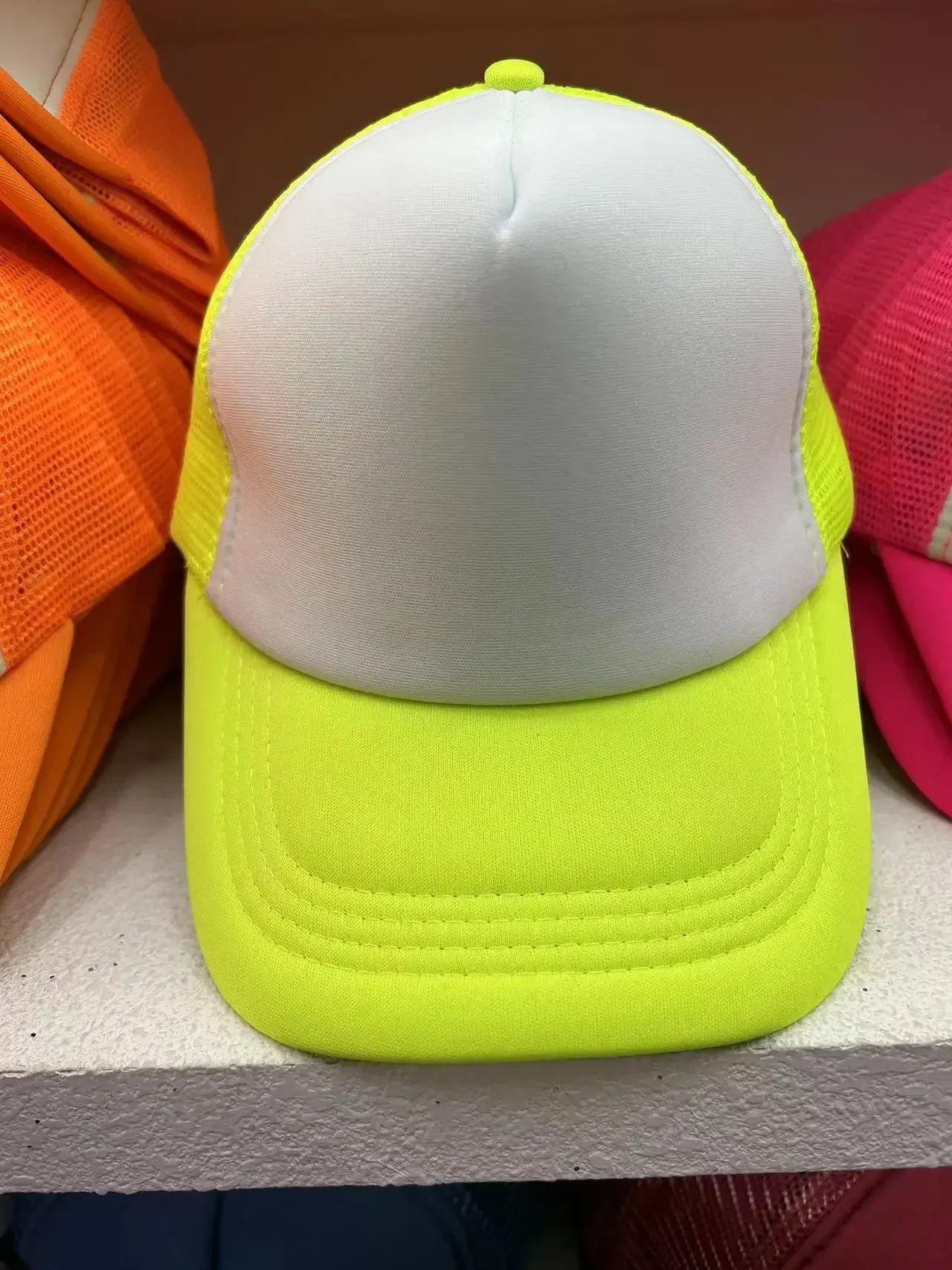 Unisex Cheaper 5 Panel Trucker Hat For Adult Summer Net Baseball Cap Men Women Sponge Mesh Adjustable Sun Hat Visor