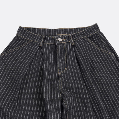 Women Striped Relaxed Fit Jeans Retro Low Rise Wide Leg Denim Pants Grunge Loose Trousers 2026 Spring Y2K Clothes 2026
