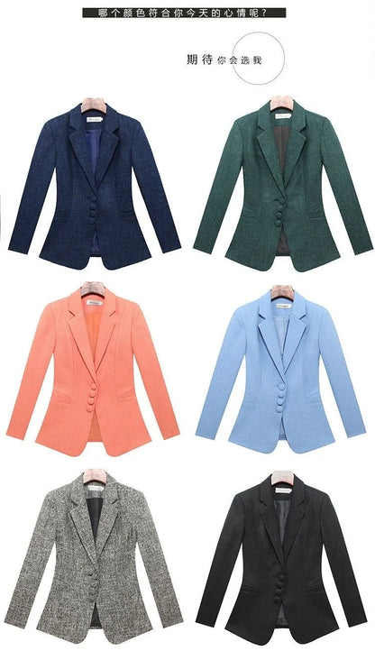 Fashion Women Blazers Jackets Work Office Lady Suit 2025 Slim Single Breasted Business Female Blazer Coats Formal Veste Femme