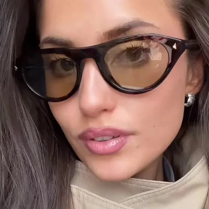 Top Selling cat eye sunglasses for women vintage small frame gradient uv400 sun glasses men retro hip hop driving shades