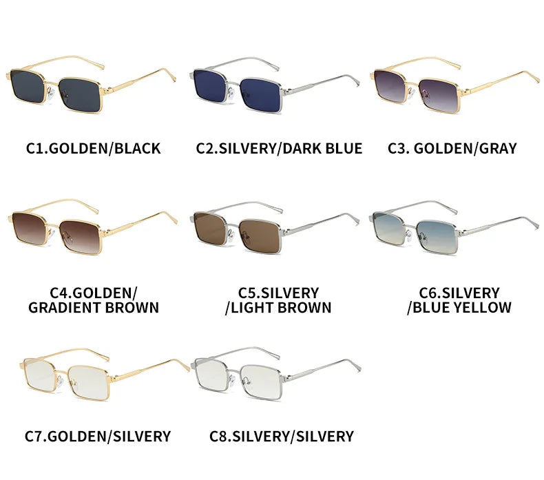 Small Square Sunglasses Women 2026 Vintage Fashion Glasses Retro Sunglass Men Vacation Gafas De Sol Hombre Lunette Soleil Femme