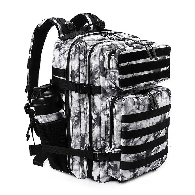 45L/35L/25L Tactical Backpack for Men and Women Waterproof Athlete Gym Outdoor Bag Travel Hiking Rucksack with Bottle Holder