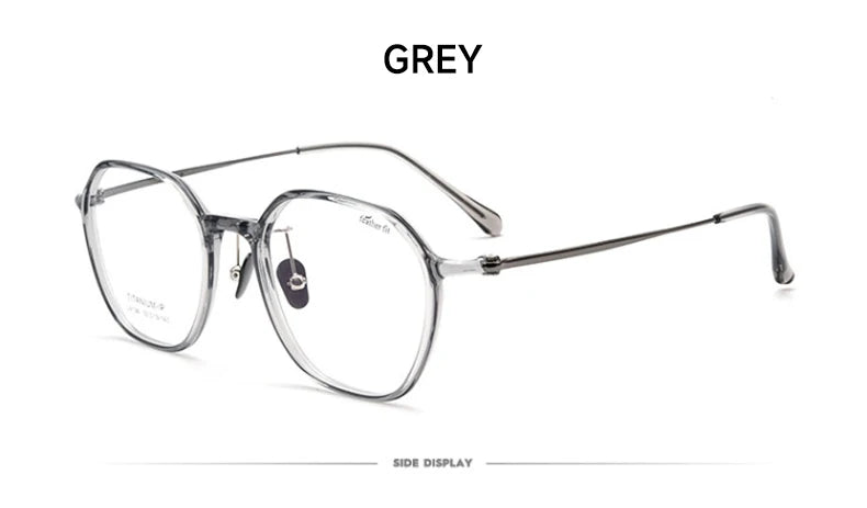 Geometric Personalized Polygonal Men's and Women's Simple Frames Blue Light Reading Glasses Customizable Prescription