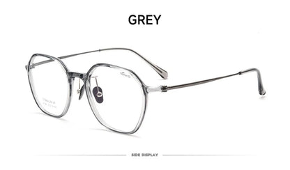 Geometric Personalized Polygonal Men's and Women's Simple Frames Blue Light Reading Glasses Customizable Prescription