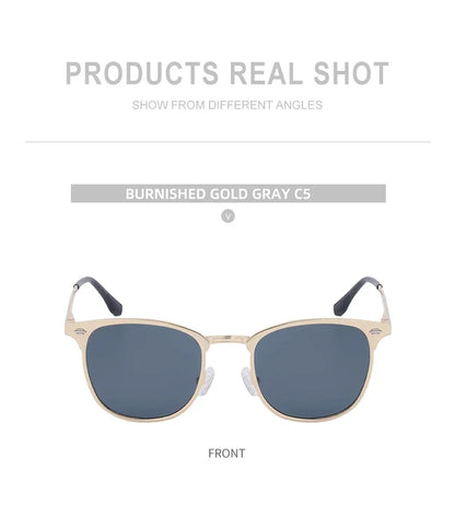 New Arriavl Square Sunglasses Men 2026 Luxury Brand Metal Frame Retro Punk Sun Glasses Male Driving Shades Vintage Eyewear UV400