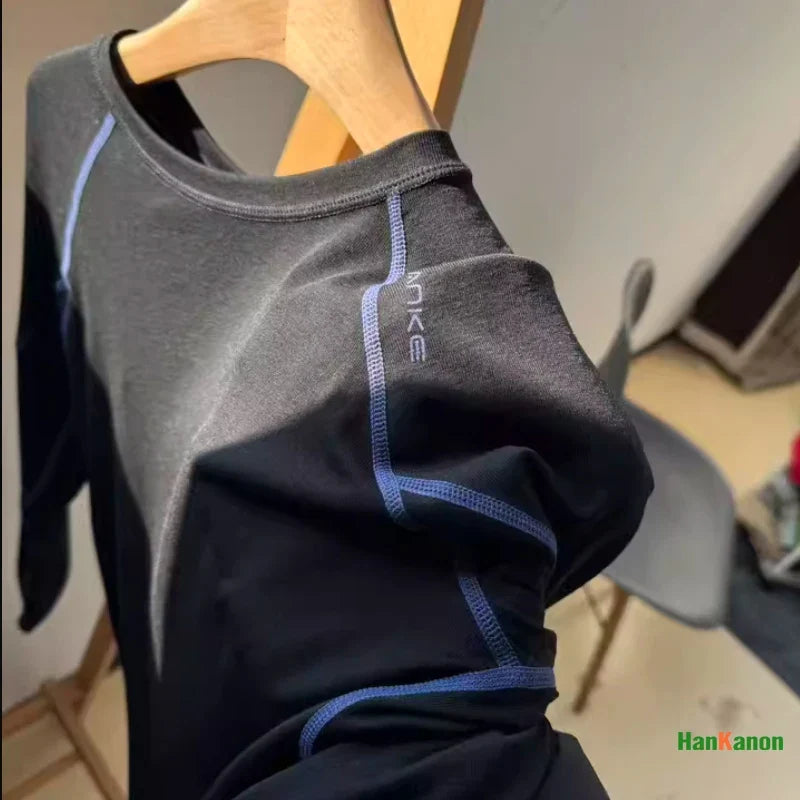 Unisex All-Season Outdoor Sports Long Sleeve Base Layer: Wool & Lyocell Blend, Breathable & Moisture-Wicking