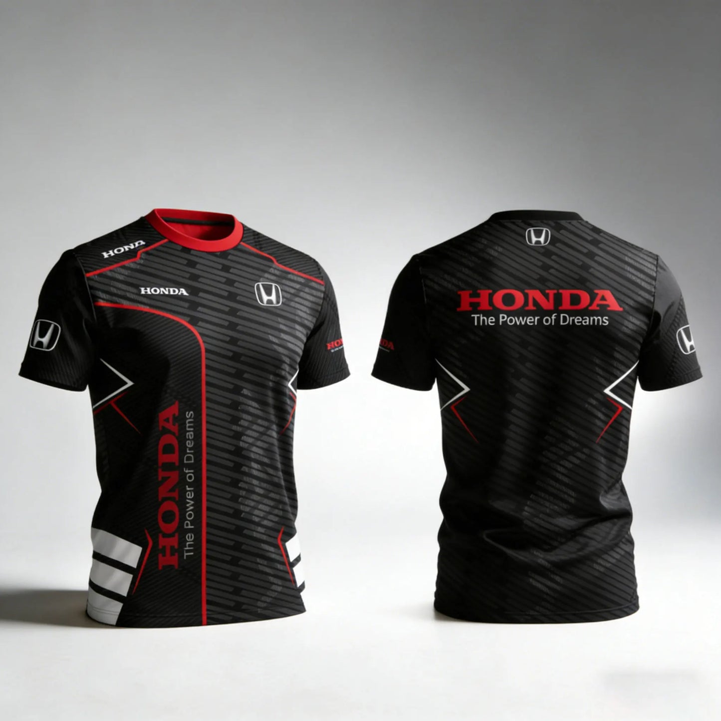 HONDA Racing T-shirt Honda Racing Team Surrounding T-shirt Sports Fitness Outdoor Activities Leisure Daily Trendy Short Sleeve