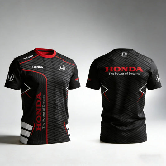 HONDA Racing T-shirt Honda Racing Team Surrounding T-shirt Sports Fitness Outdoor Activities Leisure Daily Trendy Short Sleeve