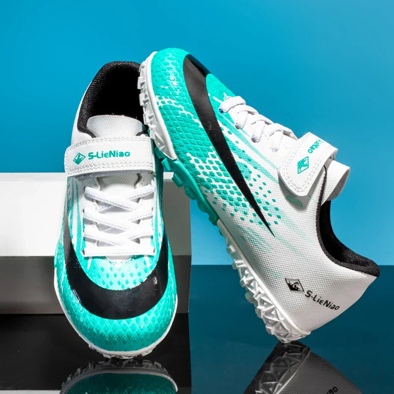 New Kids Professional Football Boots Training Shoes Soccer Shoes Turf Match Grass Ultralight Cleats Boys Non-Slip Drop Shipping
