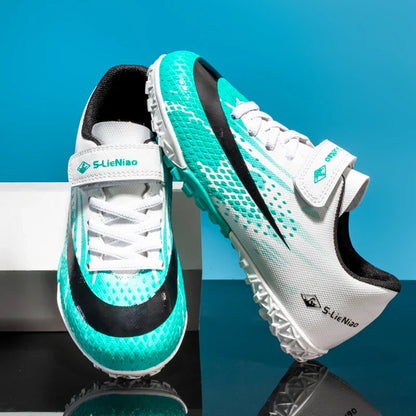 New Kids Professional Football Boots Training Shoes Soccer Shoes Turf Match Grass Ultralight Cleats Boys Non-Slip Drop Shipping