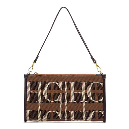 Vintage Handbag with Letter Design Large Capacity Fashionable Retro Women's Tote Bag for Everyday Use