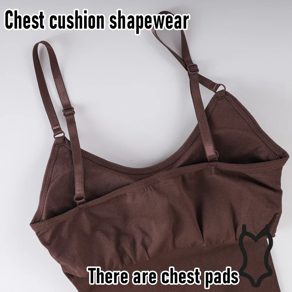 Shapewear Bodysuit for Tummy Control Women Hooks Crotch Body Shaper Stree Jumpsuit with Bras Abdomen Control