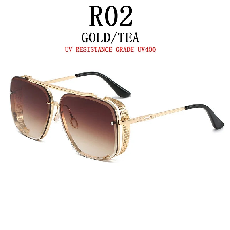 Steampunk Vintage Sunglasses For Men Luxury Punk Sunglasses Women  Retro Square Sonnenbrille Fashion Glasses Gafas De Sol Lentes