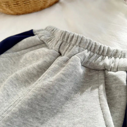 New Boys Clothing Children Cotton Letter Set Spring Fall Kids Girls Long Sleeve Sweatshirt Tops Sport Pants Casual 2Pcs Outfits