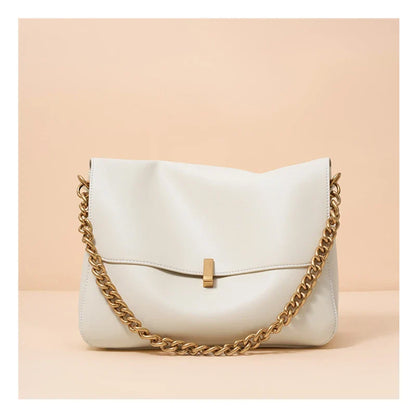 Genuine Leather Large Chain Shoulder For Women 2026 Luxury Designer Office Messenger Bags Satchel Cow Ladies Handbags