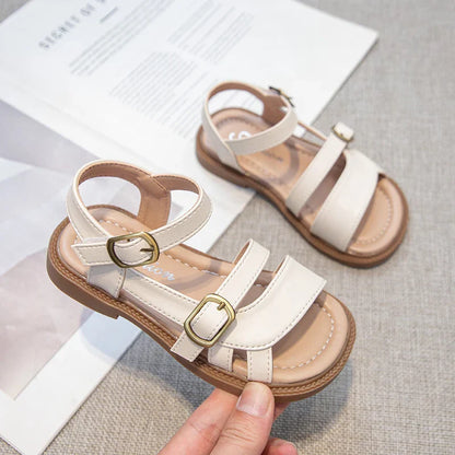 Children's Summer Sandals Hollow-out Woven Fashion Girls Beach Sandals Simple Fashion Kids Causal Flats Shoes Size 26-36