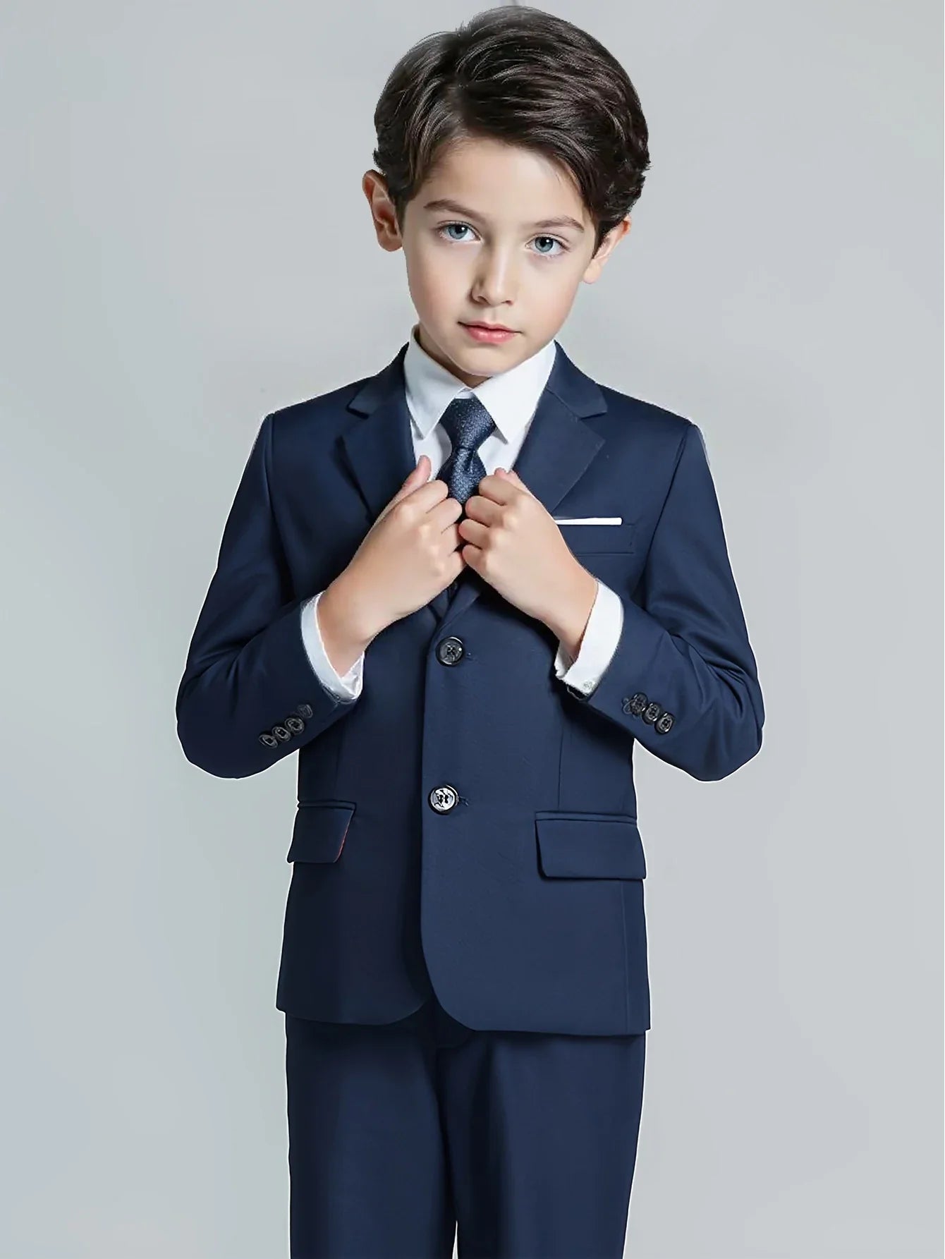 Back-to-school Season Boys Suit 5 Piece Jacket Vest Trousers Shirt Tie random Children's Suits Wedding Performance Formal