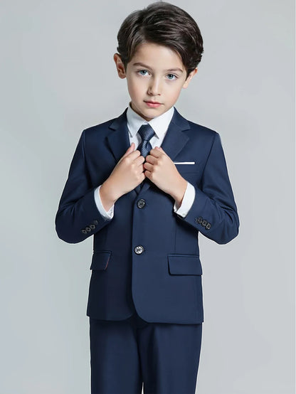 Back-to-school Season Boys Suit 5 Piece Jacket Vest Trousers Shirt Tie random Children's Suits Wedding Performance Formal