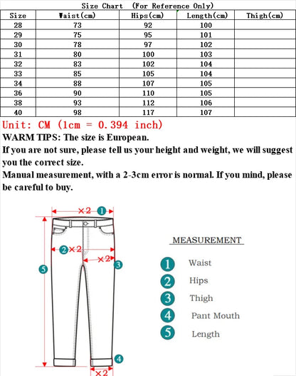 2025 New Men Fashion  Slim Fit Jeans Male Elasticity Smart Casual Mid Classics Straight Denim Pants Wedding Party Black Trousers
