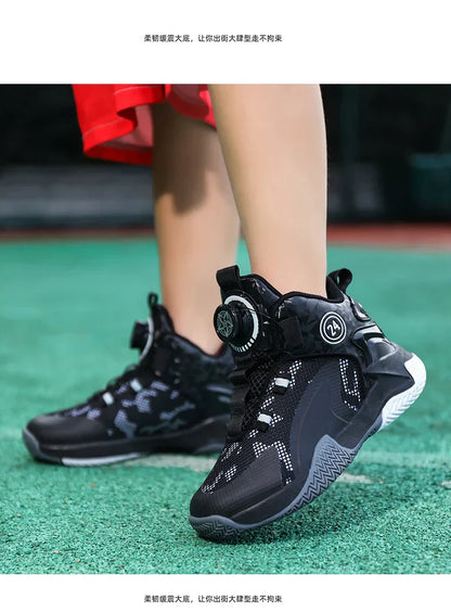 New high-quality breathable and fashionable casual basketball shoes for children and boys