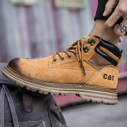 Hot Selling Winter Men Snow Boots High-quality Classic High Top Outdoor Hiking Shoes Anti Slip Thick Soled Practical Work Shoes
