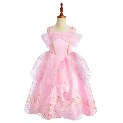 Kids Cinderella Dress Up Clothes Baby Girl Halloween Aurora Princess Dresses Child Birthday Party Little Rabbit Cosplay Costumes