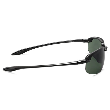 Unisex Sports Sunglasses UV400 Rimless Ultralight Frame for Cycling Driving Running - MJ8001