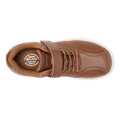 Men Wide Walking Shoes Casual Oxford Shoe Comfortable Lightweight Arch Support Non-Slip Leather Business Sneakers
