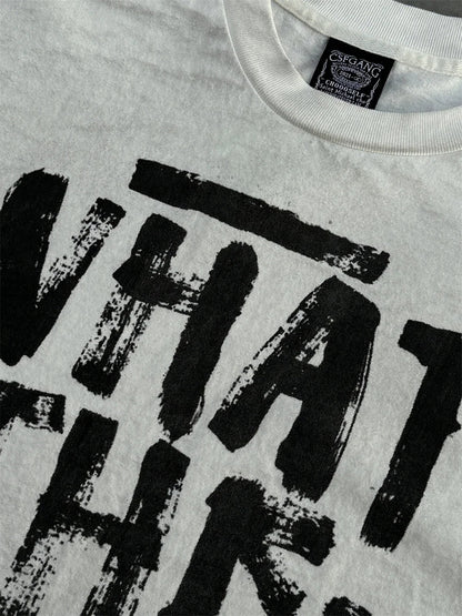 WHAT THE HELL Saint T-Shirts Men Women Best Quality Heavy spray dirty dirty soil air Washed TEE Vintage T Shirt