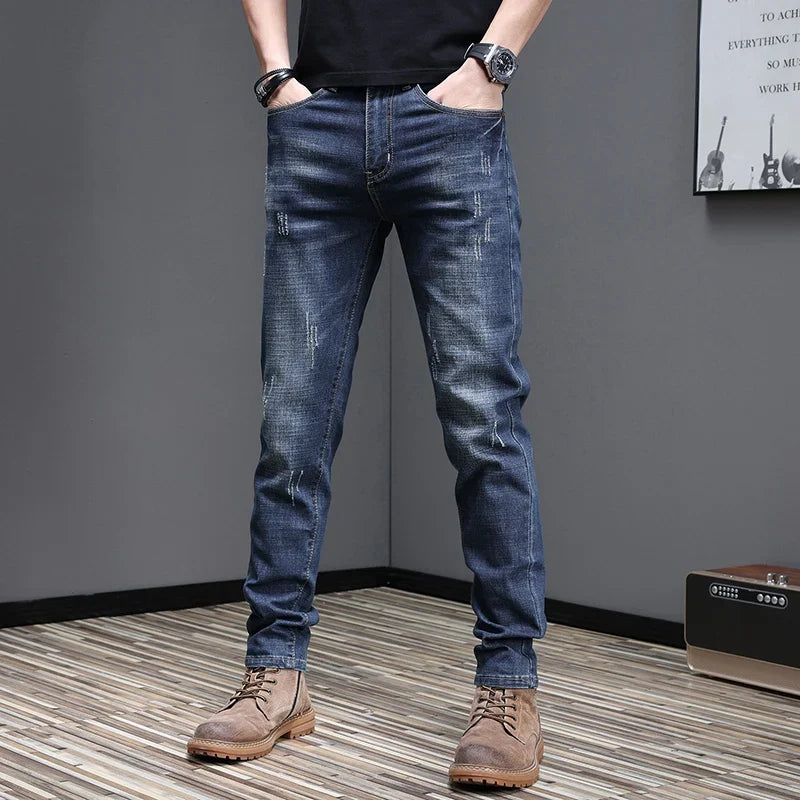 2026 Men's Slim Casual Street Classic Skinny Jeans Pencil Jeans Trendyy Stretch Style Comfortable Casual Fashion Versatile