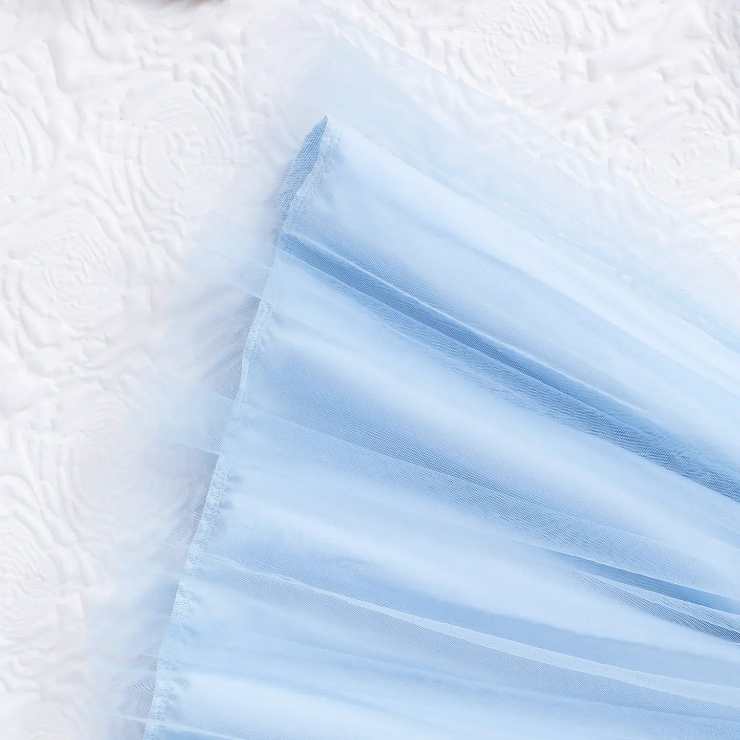 2025 Teen Girl Dress Summer Blue KIds Dresses Sleeveless Casual Vacation Elegant Mesh Children Princess Dress 7 8 9 10 11 12 Yrs