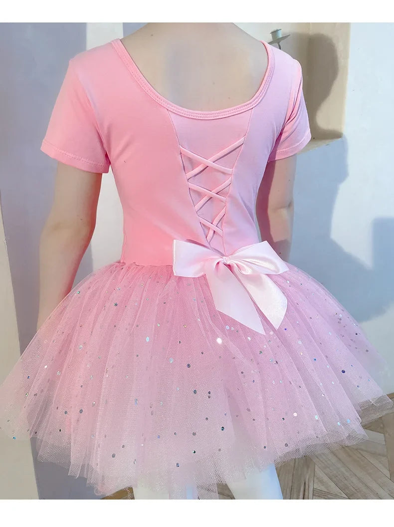 Children's Dance Costume Girl Dress Tutu Outfit Vestido Girls Clothes Ballet Leotard Robe Fille Summer Ballet Skirt Baby Dresses