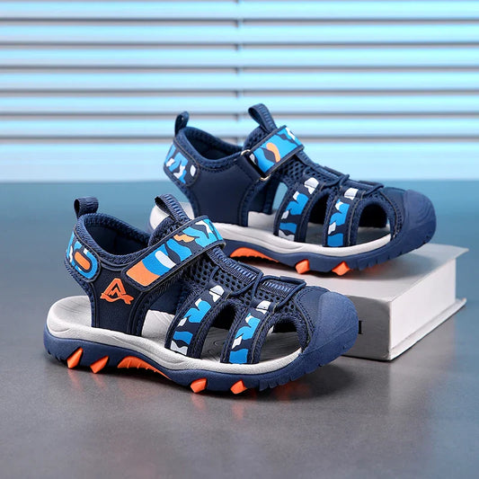 Children's Anti-Slip Summer Sandals for Boys Outdoor Anti-Collision Casual Walking Shoe Soft Bottom Breathable Kids Beach Sandal