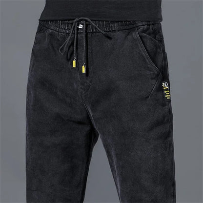 New Man Pants Hip Hop Harem Jeans Men Trousers Loose Joggers Denim Casual Sweatpants Korea Trousers Streetwear Men Clothing