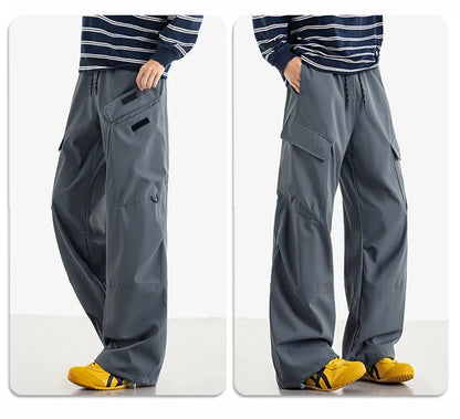 Unisex Hiking Pants Autumn Large Pocket Windproof Camping Cycling Trousers Spring Outdoor Waterproof Functional Paratrooper Pant