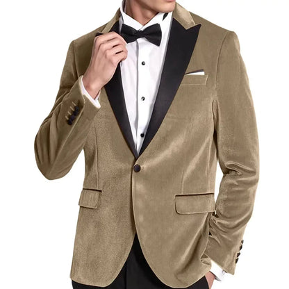 High Quality Classic Men's Suits 1Piece Velvet Custom Suit Timeless Style Every Occasion Wedding Dating Prom Annual Dinner Party