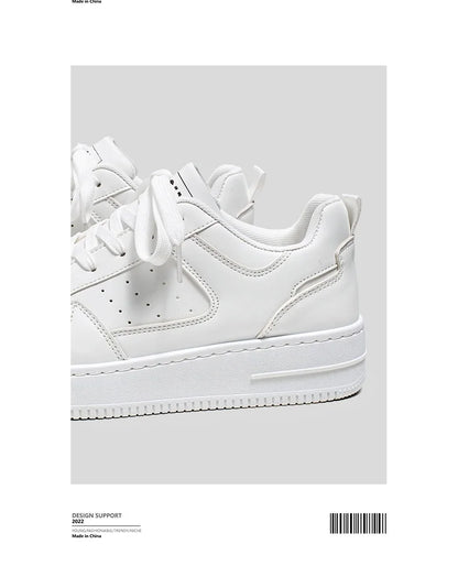 Spring and Summer Men's Shoes, New Breathable Sneakers, Men's Trendy and Versatile Thick-Soled White Shoes, Sports and Casual Sneakers