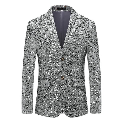 Men's business casual suit coat 2023 spring new Blazer wedding fashion host party party party social suit large suit M-6XL