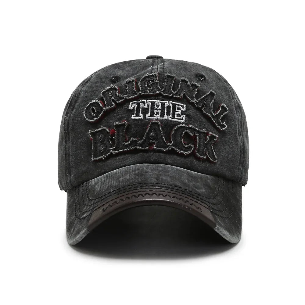 Men Retro Letter Embroidery Baseball Caps Spring Summer Women Cotton Adjustable Casual Hat Hip Hop Streetwear Sun Hats