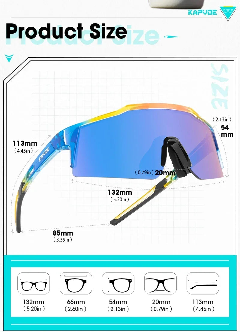 Kids Cycling Sunglasses Aged 8-15 Baseball Running Children Glasses UV400 Sports Riding Bicycle Glasses