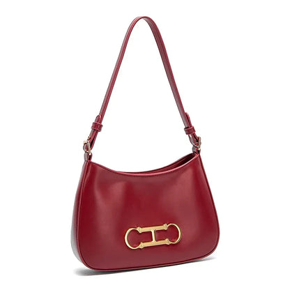 Pure Colour Design Fashion Classic Women's New Shoulder Bag Retro Style Leisure Simple Hundred Women's Handbag