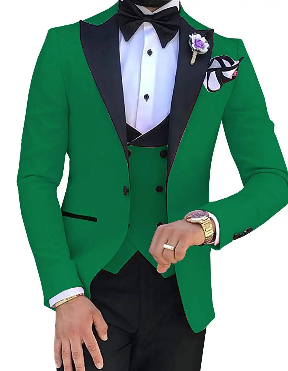 Custom Made Men Suits Terno Slim Groom Tuxedos Wedding Men Suits Terno Masculino (Jacket+Pant+Vest)